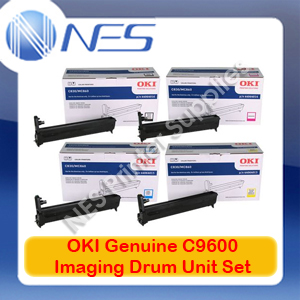 OKI Genuine 42918109-42918112 BK/C/M/Y (Set of 4) Imaging Drum Unit for C9600/C9650/C9800/C9850